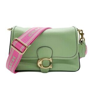 COACH Soft Tabby Shoulder Bag with 3 Straps, C9804, Smooth Leather, Green, Wo...